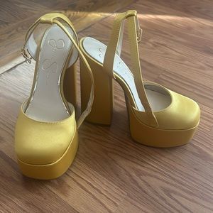 Olive Green Platform Heels